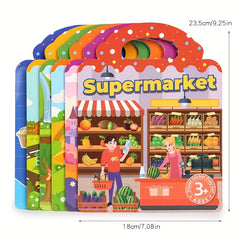Jelly Sticker Book DIY Cartoon Stickers Vibrant Color