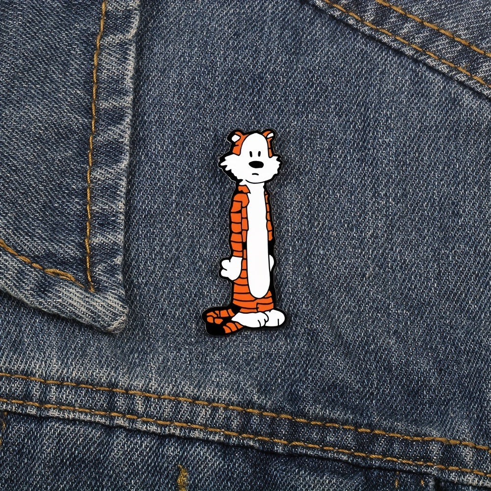 Cartoon Tiger Brooch For Men Creative Pin For Men