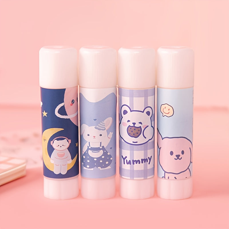 4pcs Solid Glue Stick for Office Stationery
