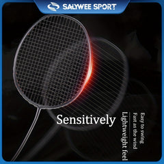 Carbon Fiber Pro Badminton Rackets With String & Bag
