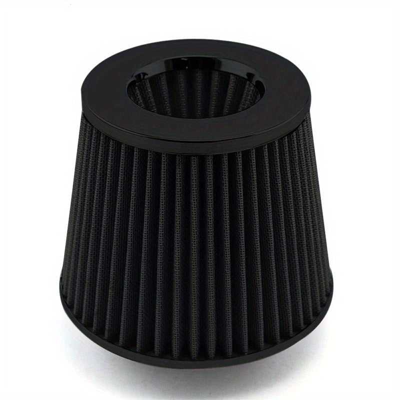 High Flow 76mm Sports Racing Car Tuning Cold Mushroom Head 6 Inch Cone Airfilter