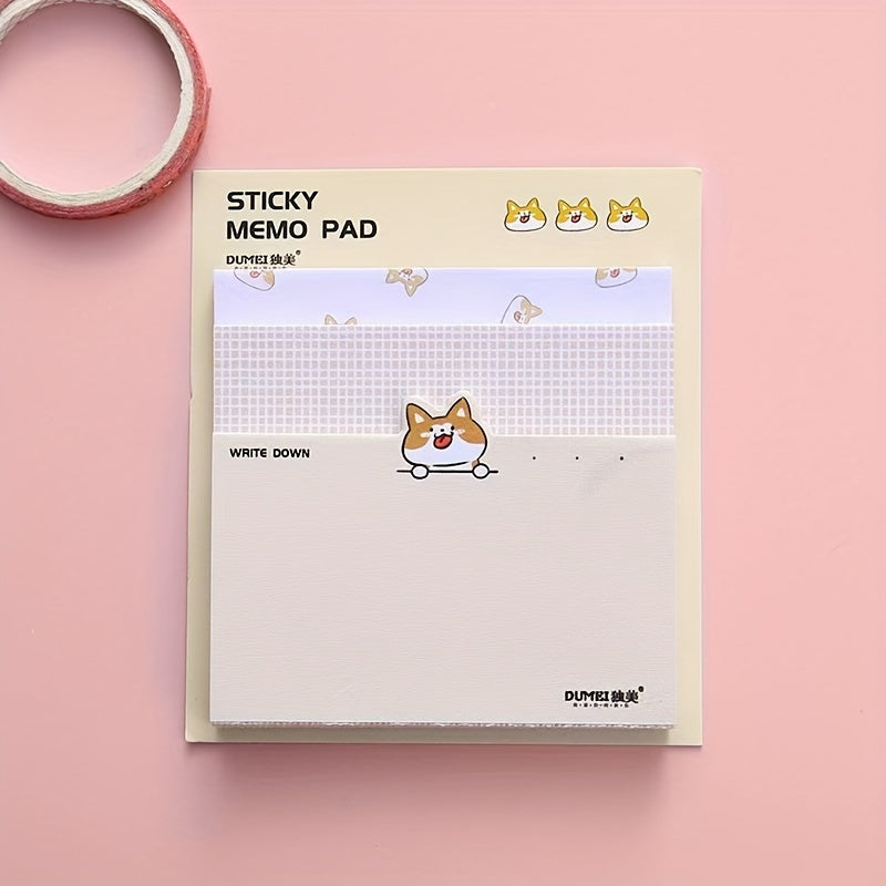 Creative Girl Cartoon Note Book Message Paper Non-sticky Non-adhesive Memo Paper