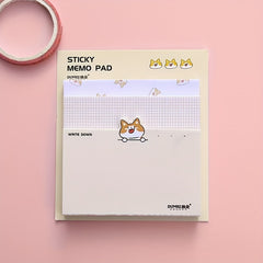 Creative Girl Cartoon Note Book Message Paper Non-sticky Non-adhesive Memo Paper