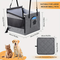 Car Pet Basket Cat Dog Rear Seat Pad