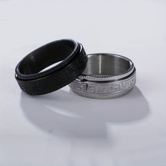 Silver Minimalist Anxiety Ring For Men