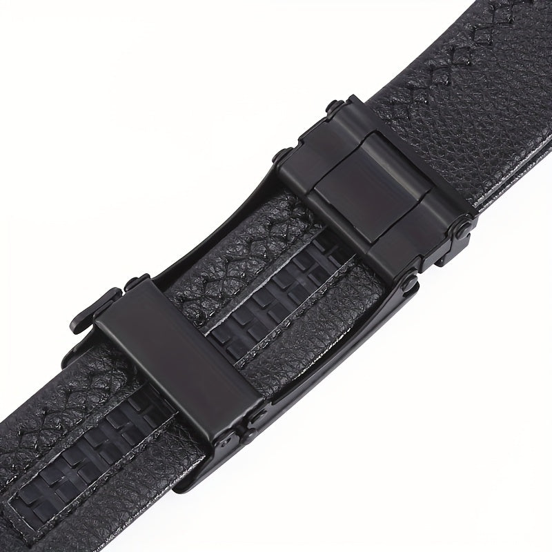 Men's Faux Fur Casual Buckle Leather Belt