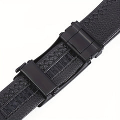 Men's Faux Fur Casual Buckle Leather Belt
