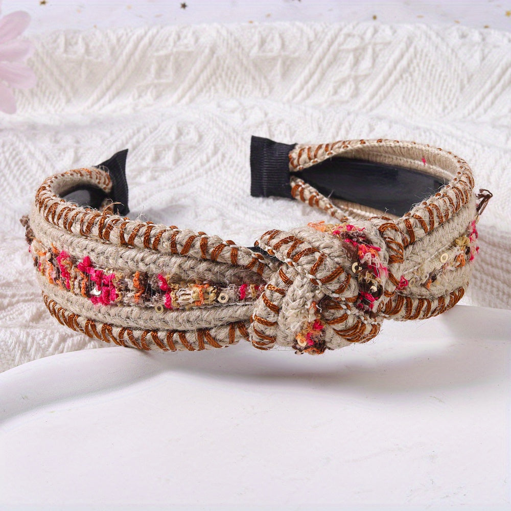 Glitter Sequin Headband Wide Headdress Women Girls