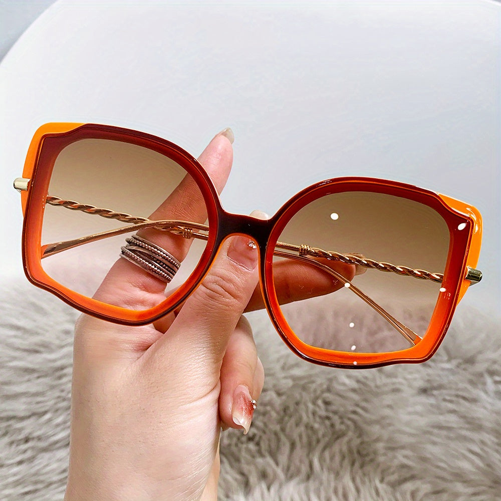 Y2K Oversized Cat Eye Sunglasses Beach Party UV400