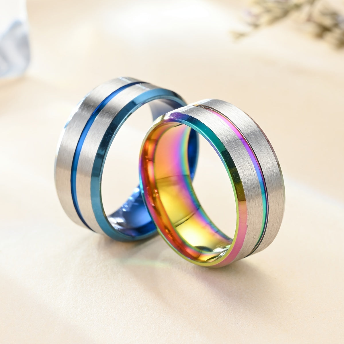 Men's Stainless Steel Ring for Casual Wear