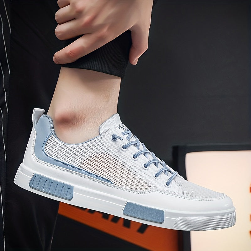Men's Mesh Lace Up Sneakers Breathable Outdoor Walking Shoes