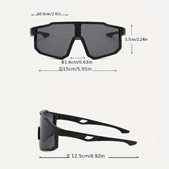 Men's Colorful Cycling Sunglasses with Zippered Case