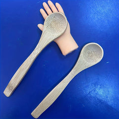 10pcs Wooden Long Handle Spoons for Home Coffee & Dishes