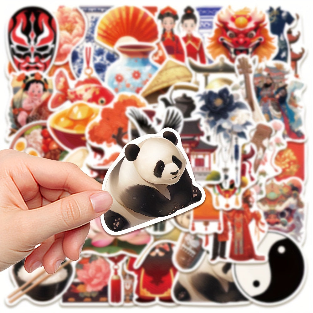 50pcs Chinese Element Graffiti Stickers DIY Sticker Pack