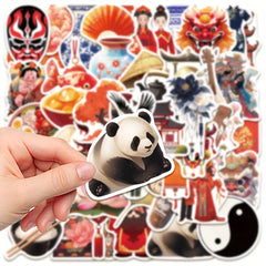 50pcs Chinese Element Graffiti Stickers DIY Sticker Pack