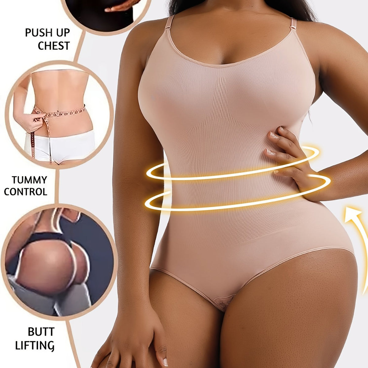 Women's Tummy Control Body Shaper Waist Trainer Compression Slimming