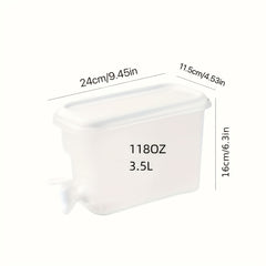 Beverage Dispenser 3.5L Heavy Duty Clear Water Dispenser for Parties