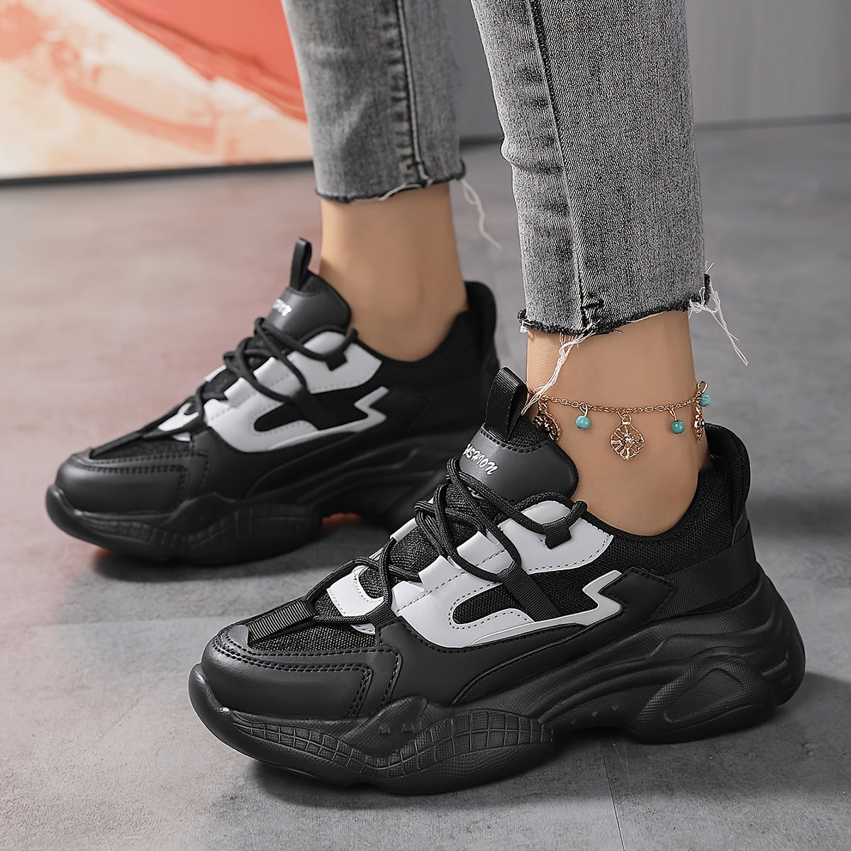 Women's Thick-soled Comfortable Casual Sports Shoes for Outdoor Running