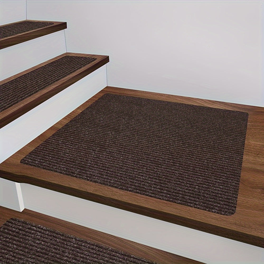 Durable Indoor Door Mat Self-adhesive Stair Floor Mat Carpet Non-slip Absorbent