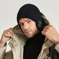 Winter Beanie Hat Skull Cap Windproof Warm Knit Hat With Earflap
