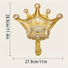 Golden Crown Balloons Kit for Party Decorations