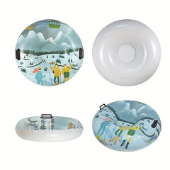 1pc Inflatable Skiing Ring Winter Snowboard Safety Handle Cartoon Printing