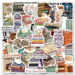 Book Lover Stickers Vinyl Decals Inspirational Quotes Whimsical Designs