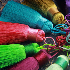 Colorful Thread Tassel for DIY Earrings Bracelet Necklace