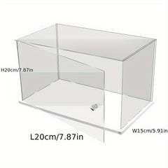 Transparent Display Box With Handle for Building Block Toy Doll Storage