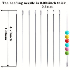 40pcs Beaded Needle Jewelry Bangle Necklace Making Tool DIY Pin