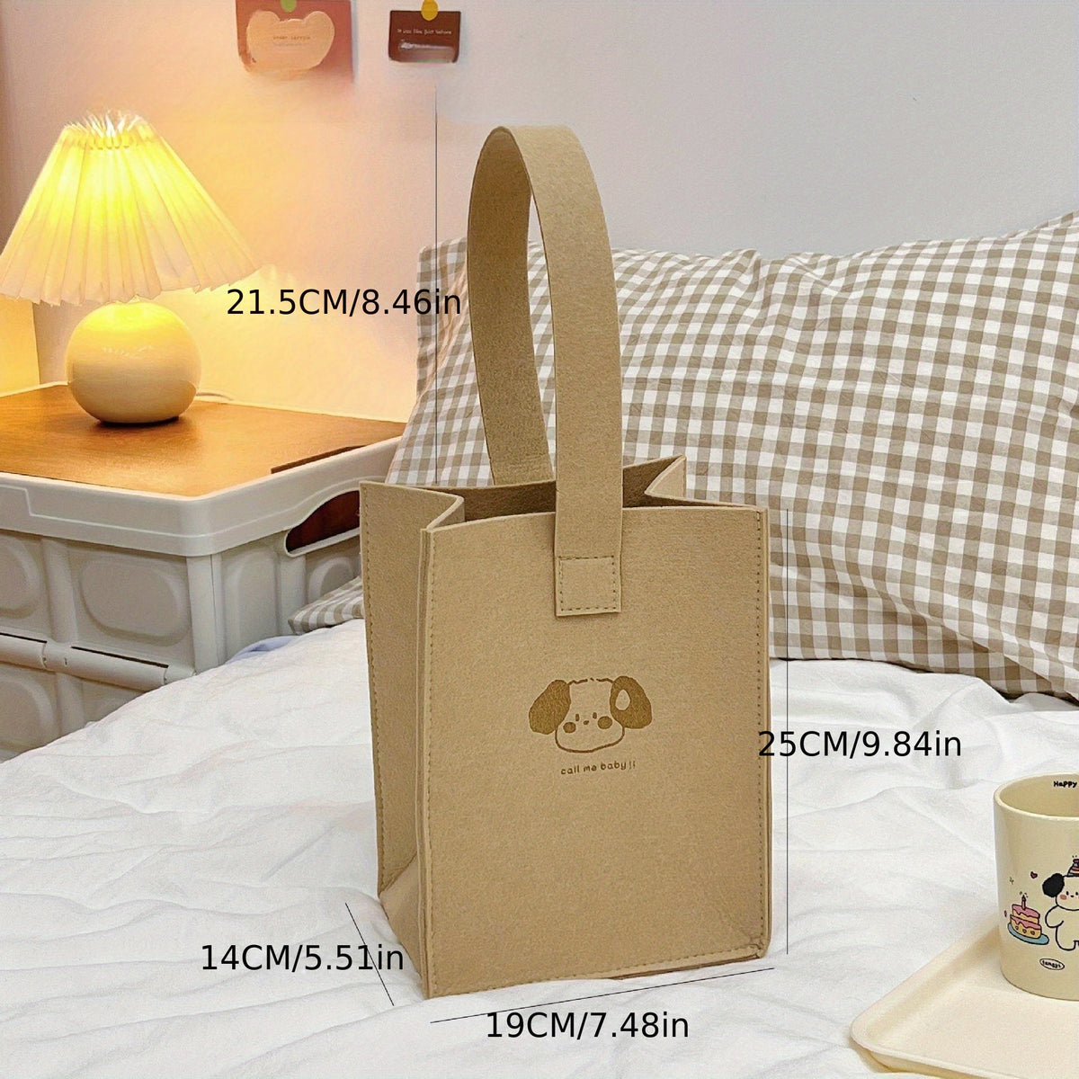 Portable Small Dog Handbag for PC with Large Capacity