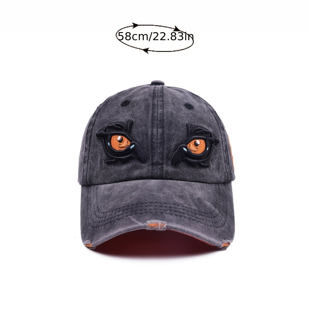 Kids' Sunshade Baseball Cap with 3D Eyes for Halloween