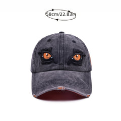 Kids' Sunshade Baseball Cap with 3D Eyes for Halloween