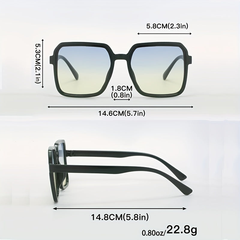 3 Pairs Square Sunglasses UV400 for Driving and Travel