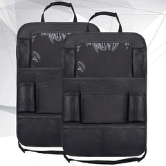 2pcs Car Backseat Storage Bags with 9 Pockets 600D Oxford Material