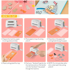 Portable Manual Die Cutting Embossing Machine DIY Scrapbooking Die Cut Machine