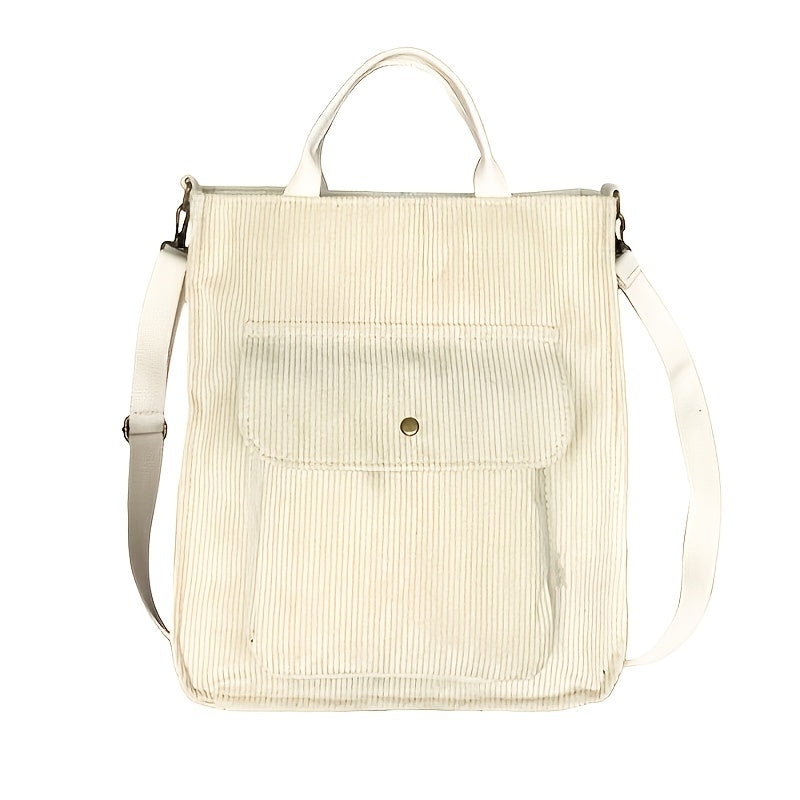 Corduroy Shoulder Bag Women's Large Capacity