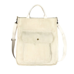 Corduroy Shoulder Bag Women's Large Capacity