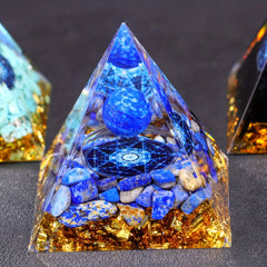 Orgone Pyramid with Amethyst Crystal Ball