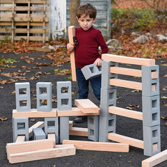 Foam Brick Tower Building Set for Kids - No Batteries Needed