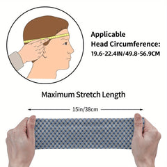 Check Plaid Breathable Headband for Sport & Casual Outfits