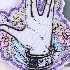 2pcs Embroidered Palm Patch Ironing Cloth Stickers