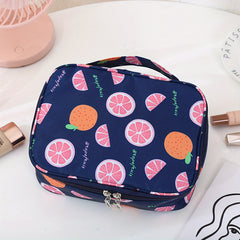 Cartoon Pattern Cube Travel Cosmetics Wash Bag Lightweight Storage Organizer