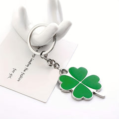 Four Leaf Clover Keychain Luck Couples Key Ring Creative Keychain