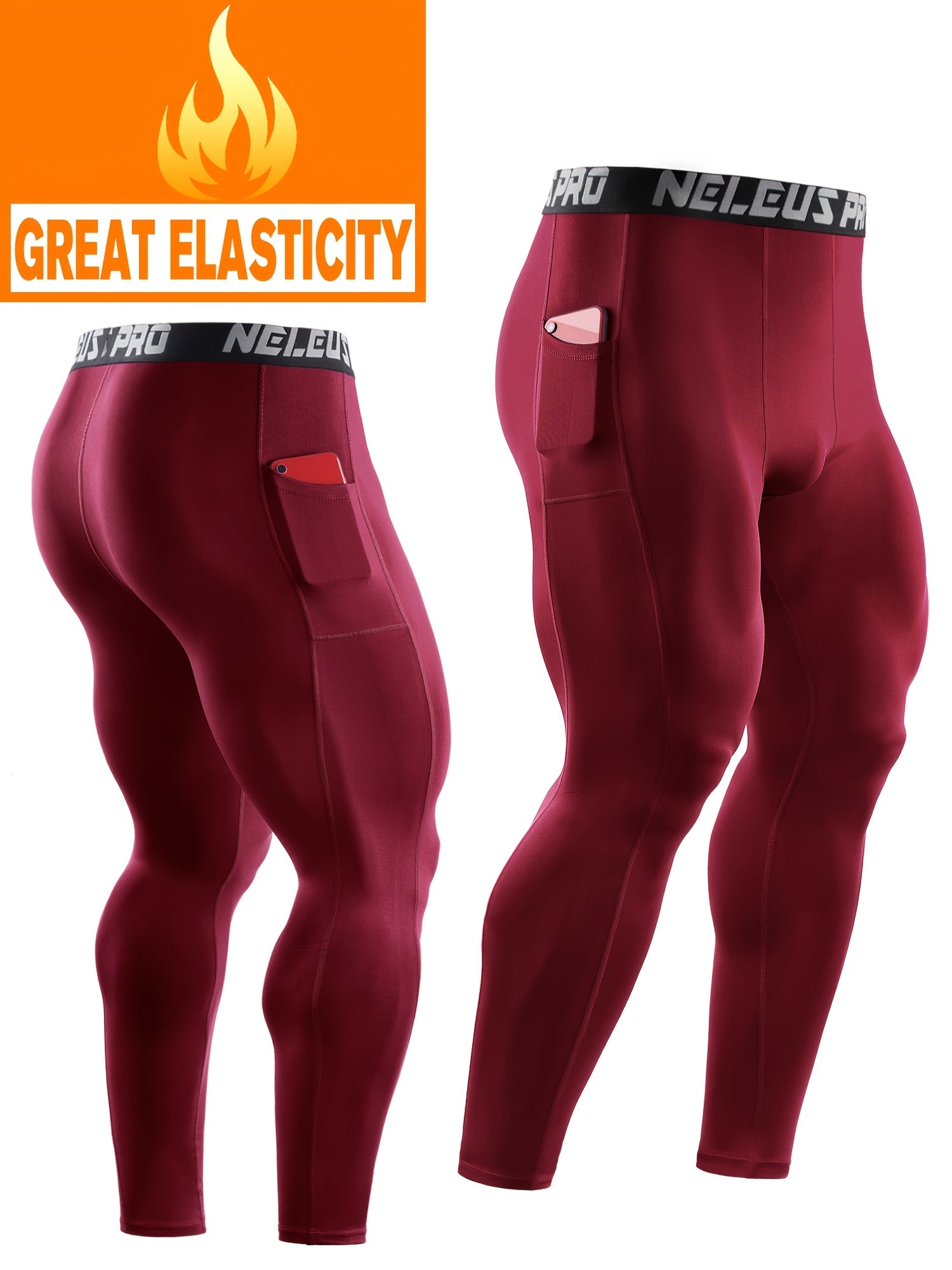 Men's Sports Tights Basketball Running Warm Bottoms Quick Drying