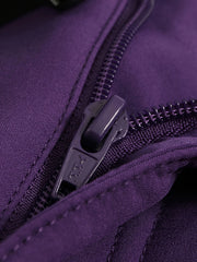 Women's Purple Fleece Lined High Waist Sports Pants