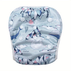 Adjustable Reusable Swim Diaper for Baby 0-3 Years Boys Girls Washable Swimpant