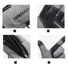Men's Winter Gloves Touch Screen Waterproof Cycling Outdoor Sports Gloves
