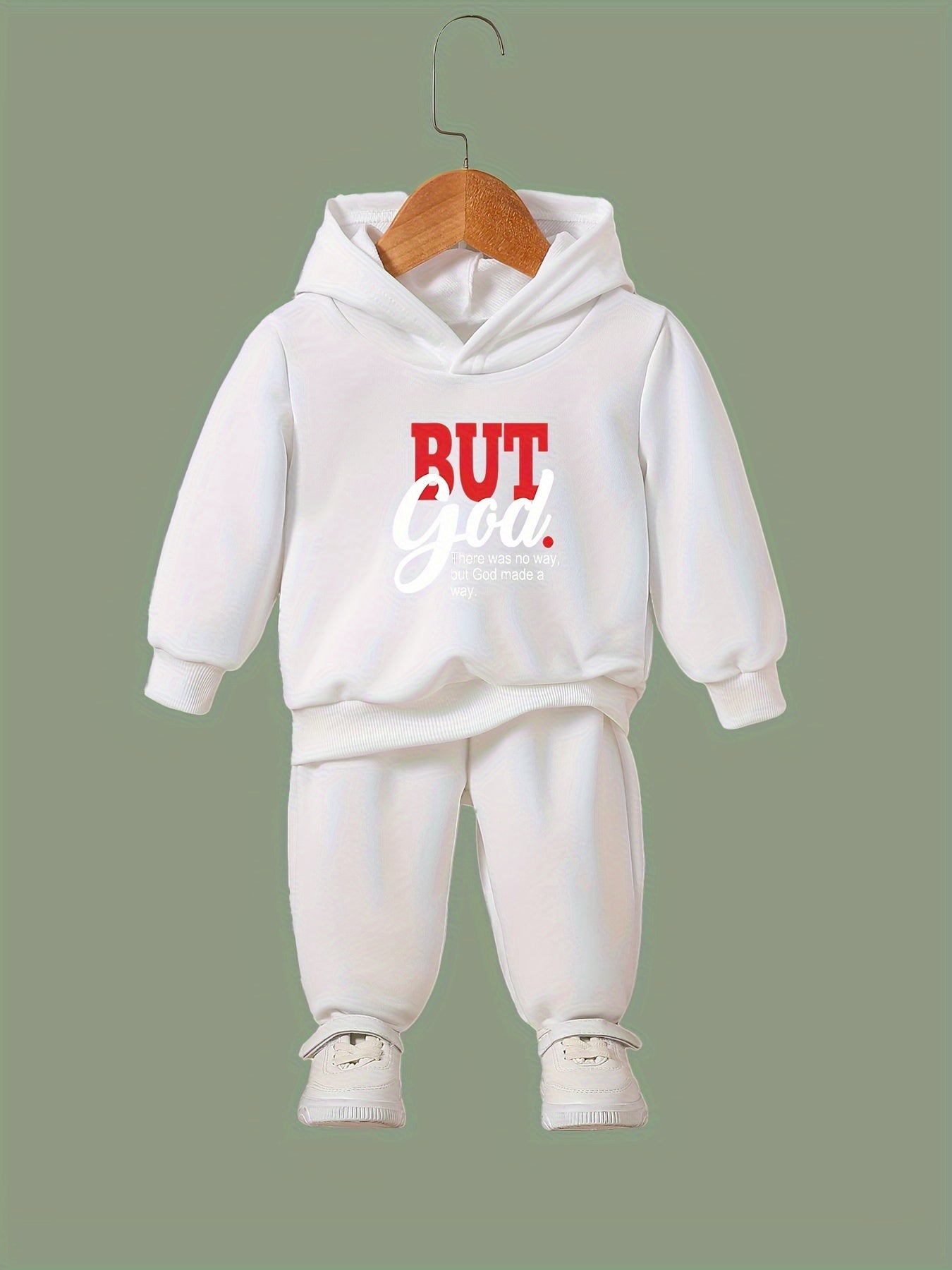 BUT GOD 2pcs Girls Sports Outfits Spring Fall Outdoor Gift
