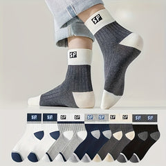 10 Pairs Letter Print Socks Women's Mid Tube Stockings
